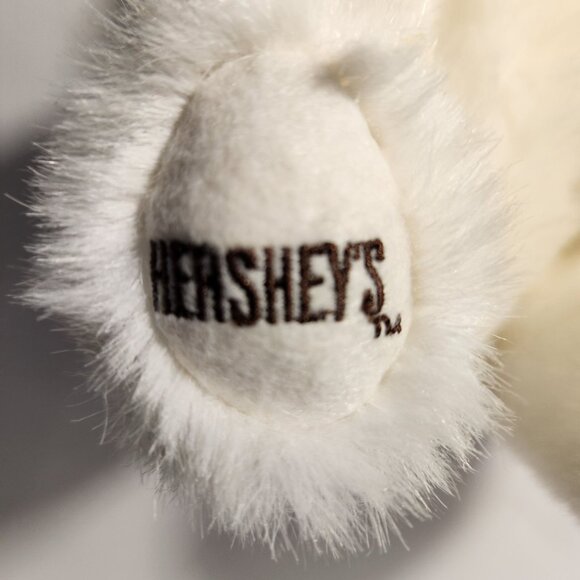 Hersheys White Plush Teddy Bear 6" Polyester Soft Toy 2001 advertising chocolate - Picture 3 of 7